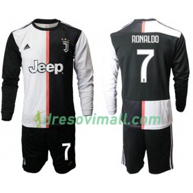 Juventus Ronaldo 7 Dječji Domaći Nogometni Dresovi 2019-2020 L/S